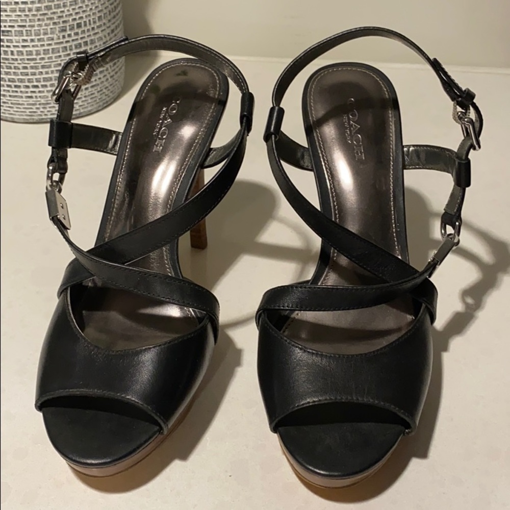 Coach Platform Heel Sandals
